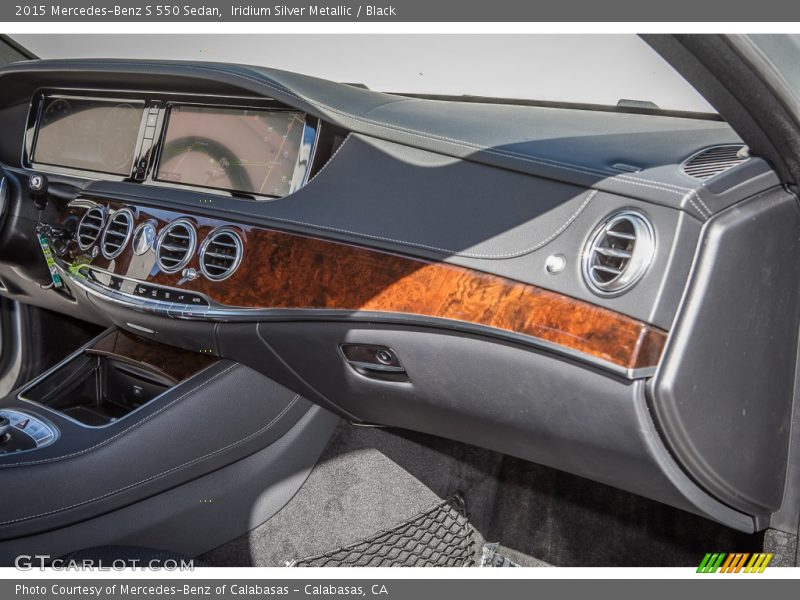 Iridium Silver Metallic / Black 2015 Mercedes-Benz S 550 Sedan