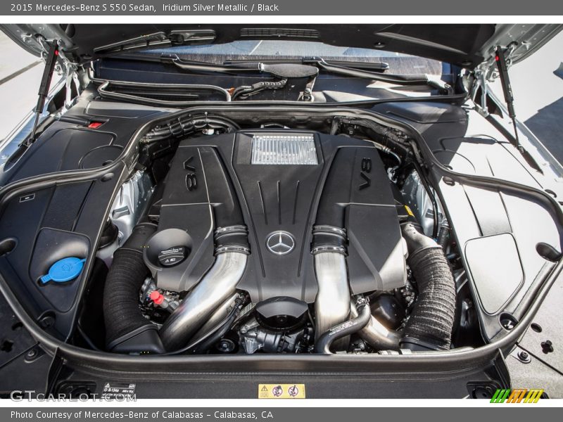 Iridium Silver Metallic / Black 2015 Mercedes-Benz S 550 Sedan