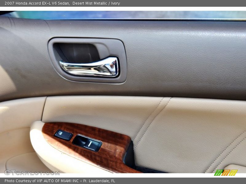 Desert Mist Metallic / Ivory 2007 Honda Accord EX-L V6 Sedan