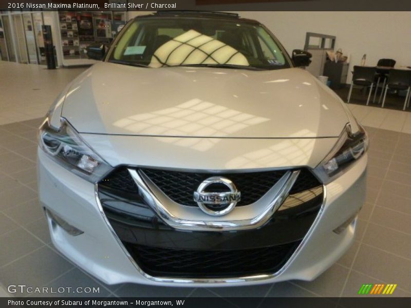 Brilliant Silver / Charcoal 2016 Nissan Maxima Platinum