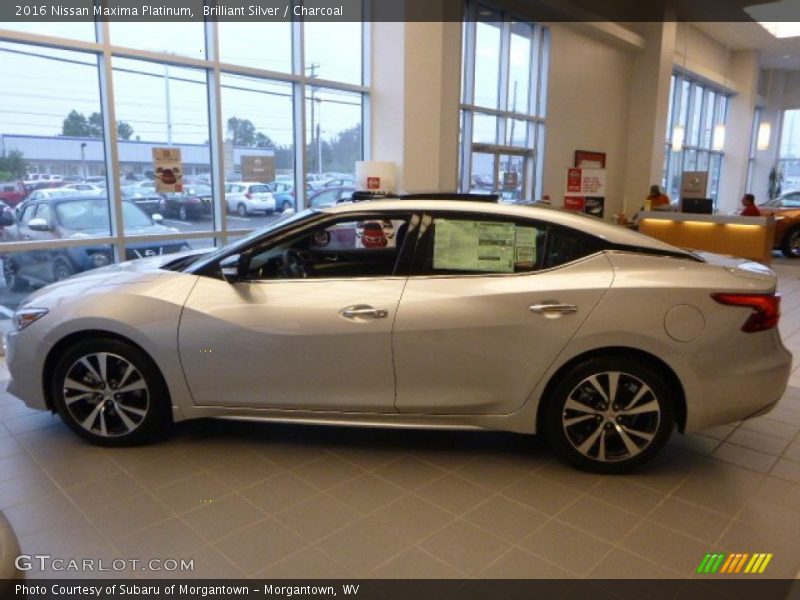 Brilliant Silver / Charcoal 2016 Nissan Maxima Platinum