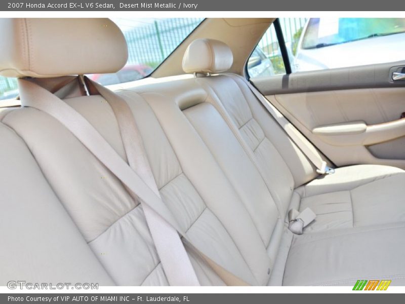 Desert Mist Metallic / Ivory 2007 Honda Accord EX-L V6 Sedan