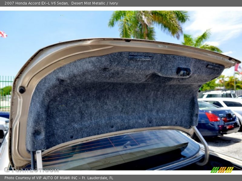 Desert Mist Metallic / Ivory 2007 Honda Accord EX-L V6 Sedan