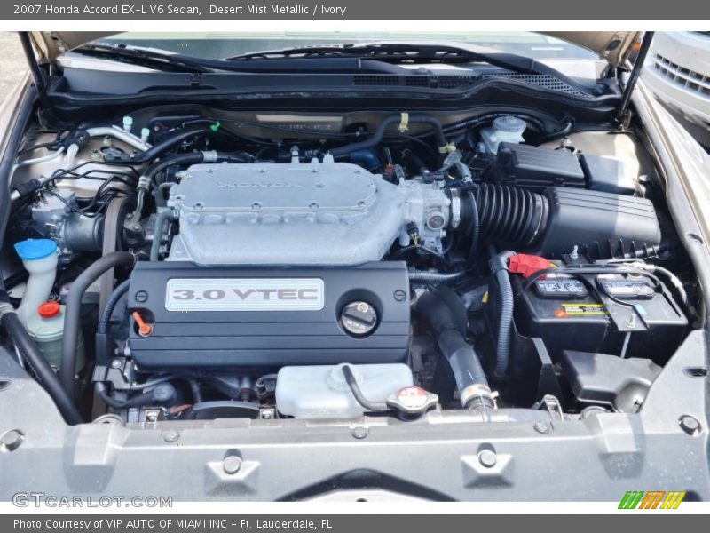 Desert Mist Metallic / Ivory 2007 Honda Accord EX-L V6 Sedan