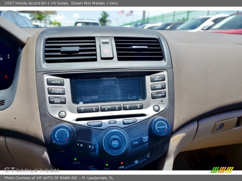 Desert Mist Metallic / Ivory 2007 Honda Accord EX-L V6 Sedan