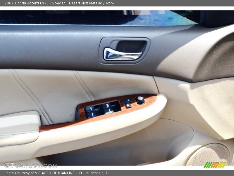Desert Mist Metallic / Ivory 2007 Honda Accord EX-L V6 Sedan