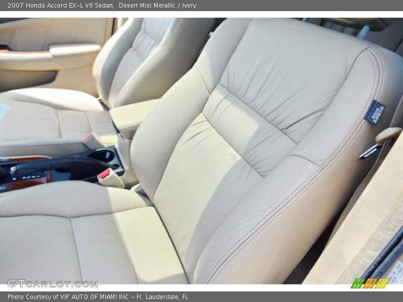 Desert Mist Metallic / Ivory 2007 Honda Accord EX-L V6 Sedan