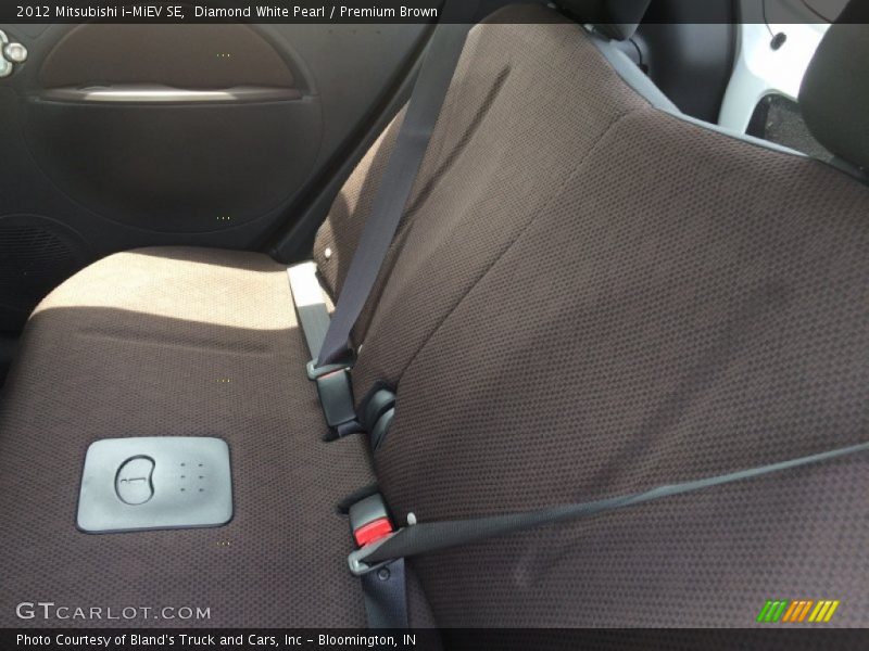 Diamond White Pearl / Premium Brown 2012 Mitsubishi i-MiEV SE