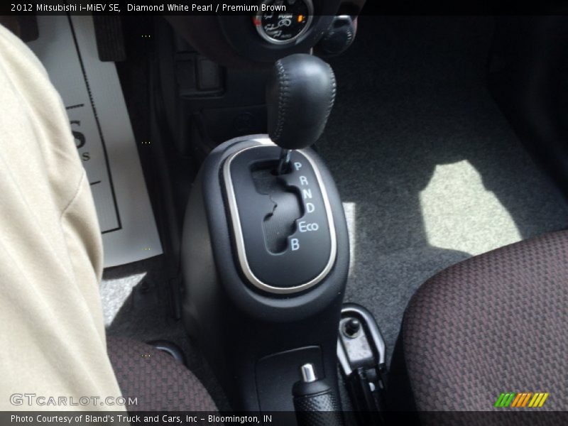 Diamond White Pearl / Premium Brown 2012 Mitsubishi i-MiEV SE