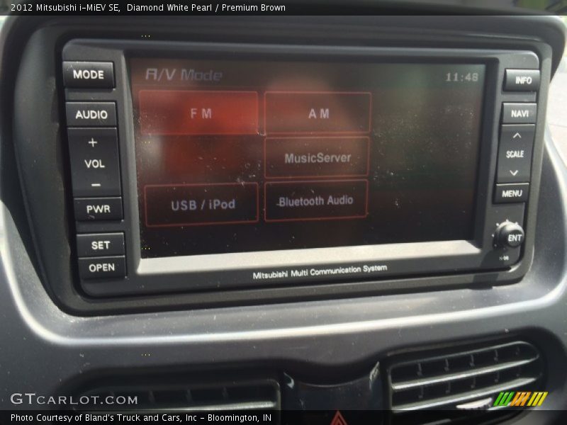 Diamond White Pearl / Premium Brown 2012 Mitsubishi i-MiEV SE
