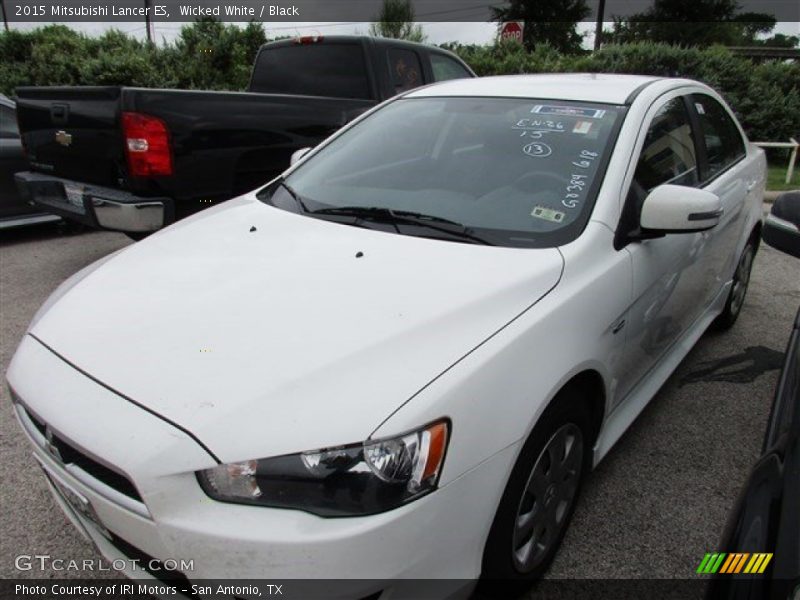Wicked White / Black 2015 Mitsubishi Lancer ES