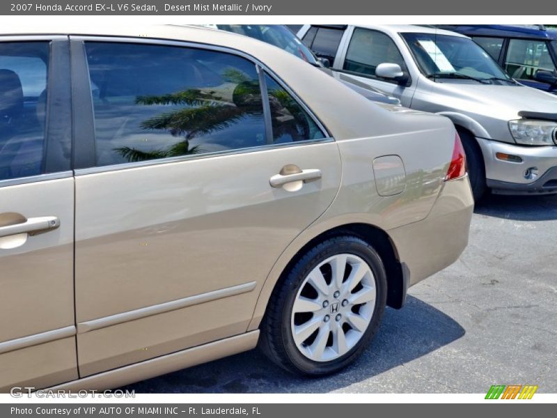 Desert Mist Metallic / Ivory 2007 Honda Accord EX-L V6 Sedan