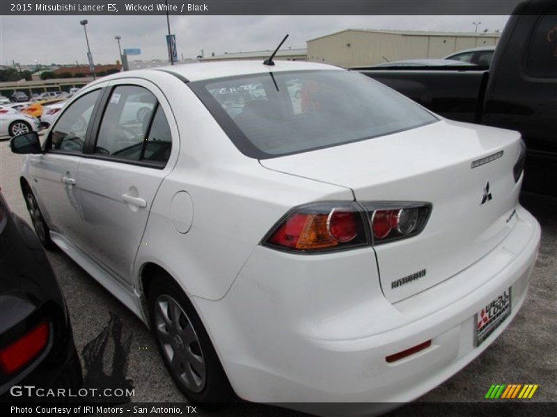 Wicked White / Black 2015 Mitsubishi Lancer ES