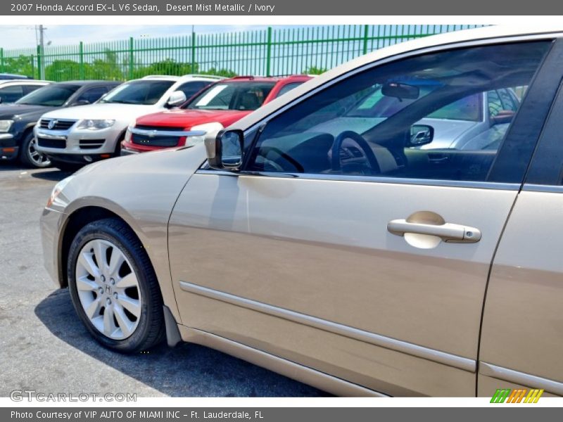 Desert Mist Metallic / Ivory 2007 Honda Accord EX-L V6 Sedan