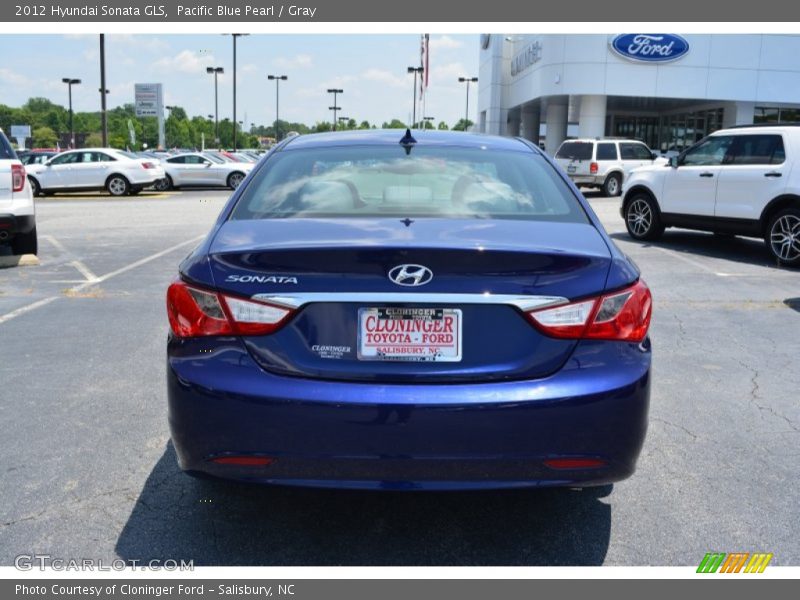 Pacific Blue Pearl / Gray 2012 Hyundai Sonata GLS