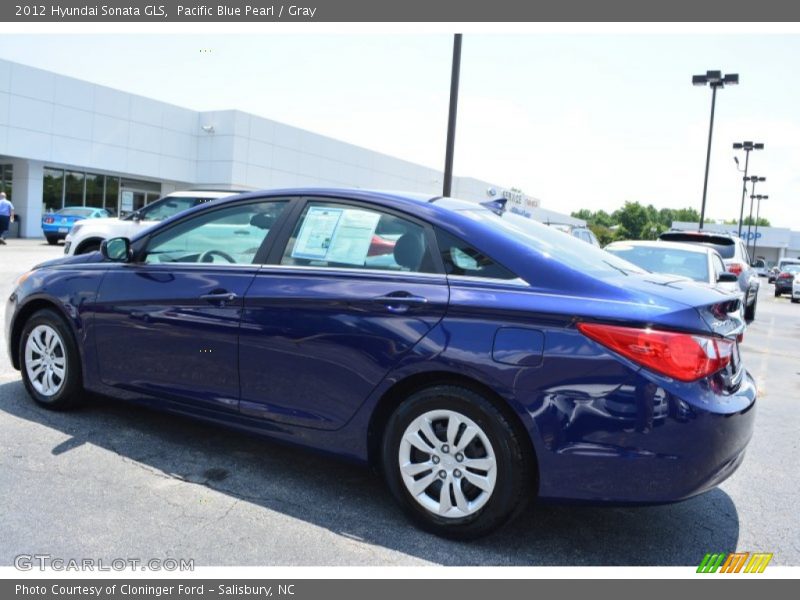 Pacific Blue Pearl / Gray 2012 Hyundai Sonata GLS