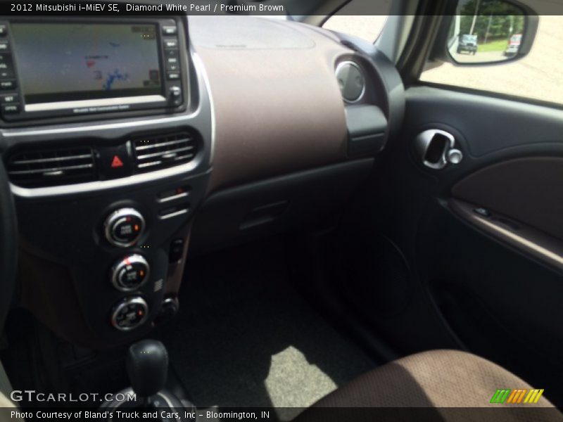 Diamond White Pearl / Premium Brown 2012 Mitsubishi i-MiEV SE