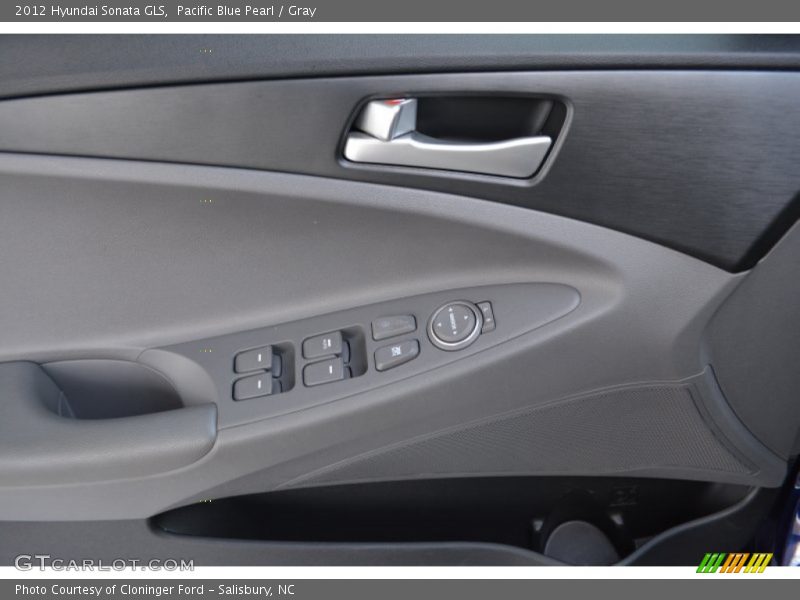 Pacific Blue Pearl / Gray 2012 Hyundai Sonata GLS