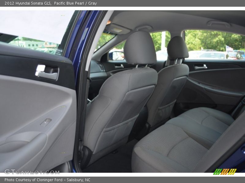 Pacific Blue Pearl / Gray 2012 Hyundai Sonata GLS