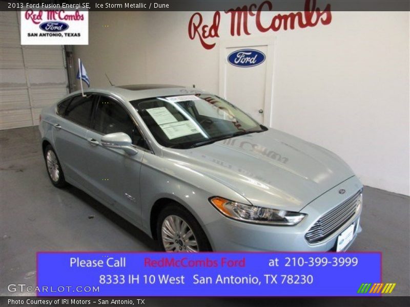 Ice Storm Metallic / Dune 2013 Ford Fusion Energi SE