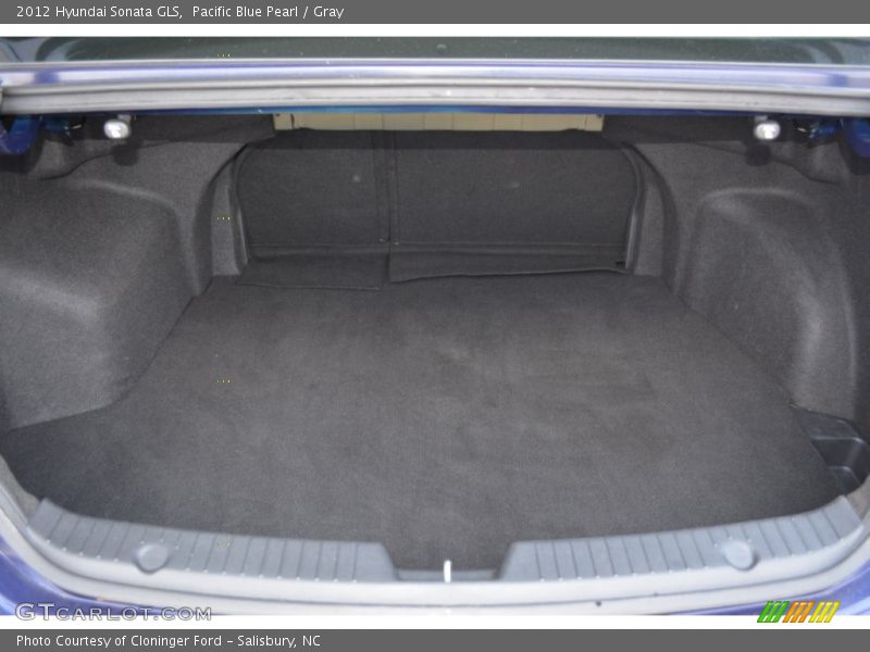Pacific Blue Pearl / Gray 2012 Hyundai Sonata GLS