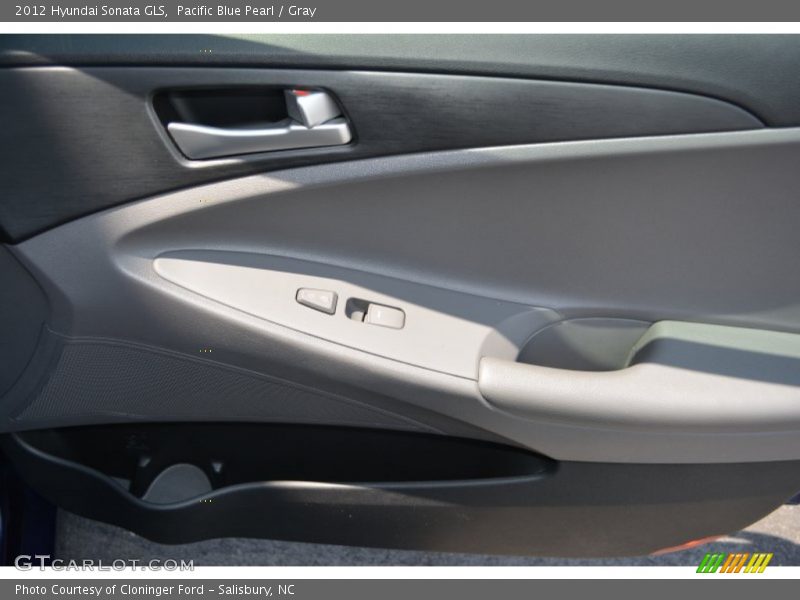 Pacific Blue Pearl / Gray 2012 Hyundai Sonata GLS