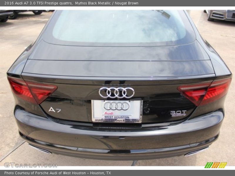 Mythos Black Metallic / Nougat Brown 2016 Audi A7 3.0 TFSI Prestige quattro