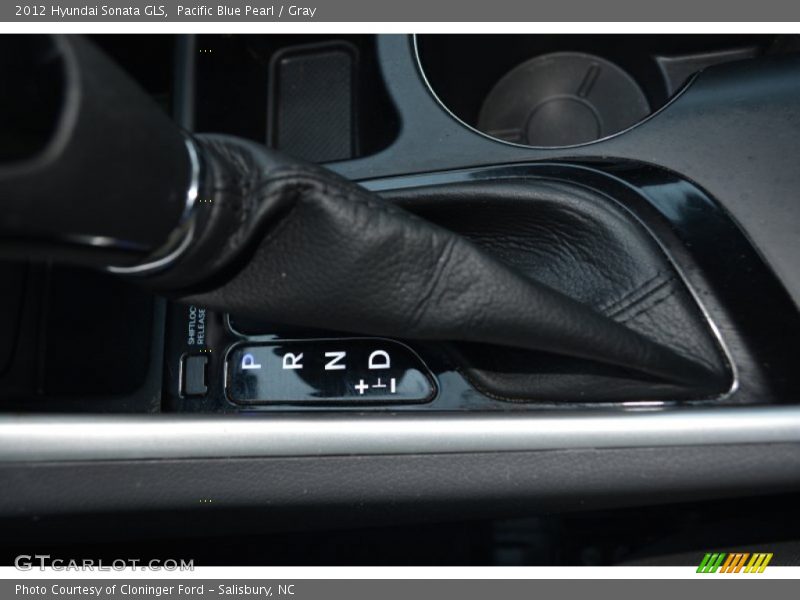 Pacific Blue Pearl / Gray 2012 Hyundai Sonata GLS