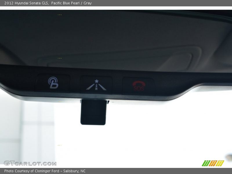 Pacific Blue Pearl / Gray 2012 Hyundai Sonata GLS