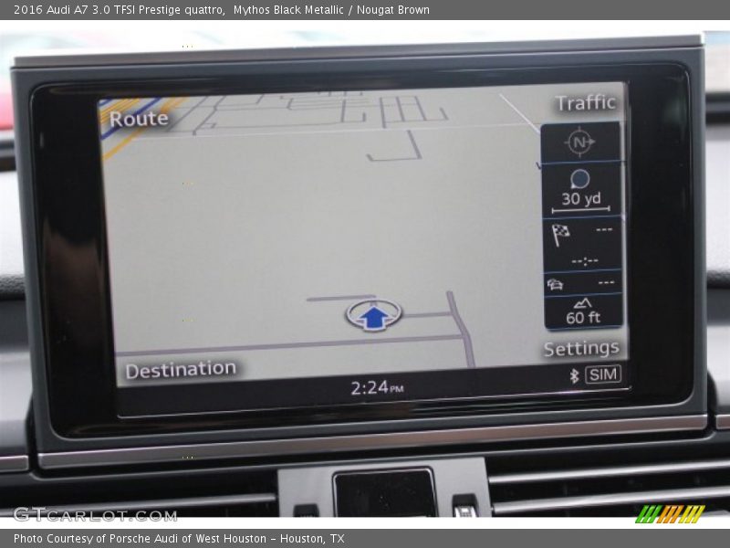 Mythos Black Metallic / Nougat Brown 2016 Audi A7 3.0 TFSI Prestige quattro