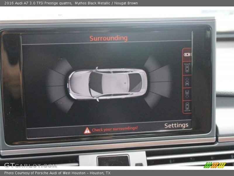 Mythos Black Metallic / Nougat Brown 2016 Audi A7 3.0 TFSI Prestige quattro