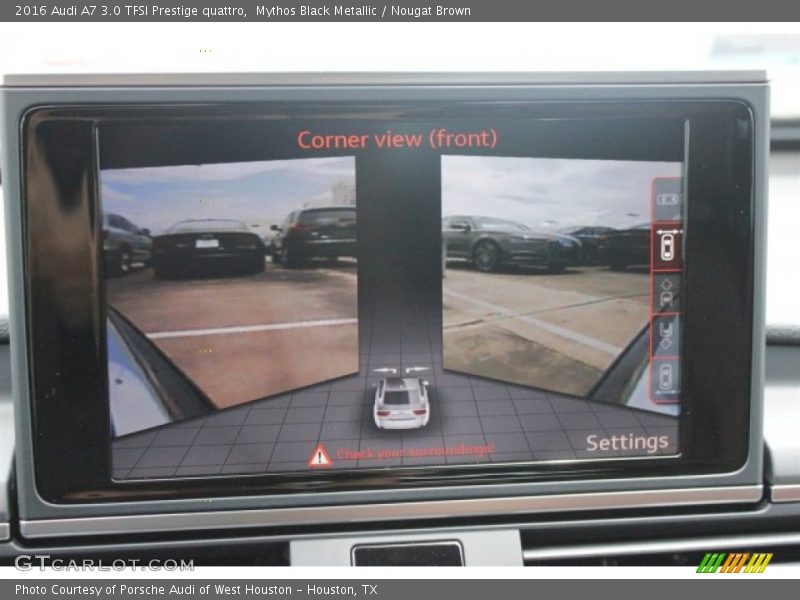Mythos Black Metallic / Nougat Brown 2016 Audi A7 3.0 TFSI Prestige quattro