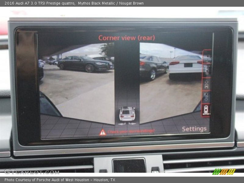 Mythos Black Metallic / Nougat Brown 2016 Audi A7 3.0 TFSI Prestige quattro