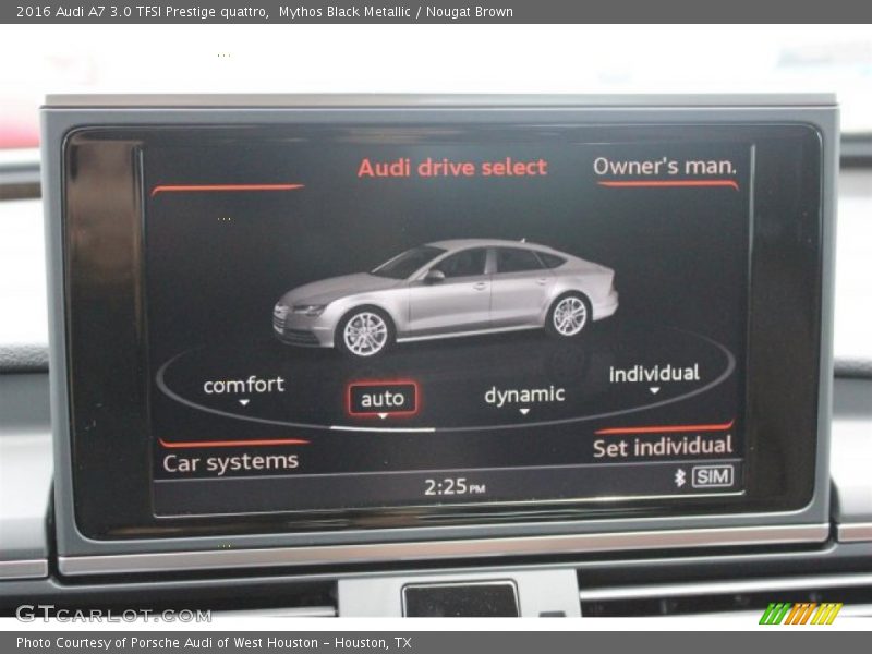 Mythos Black Metallic / Nougat Brown 2016 Audi A7 3.0 TFSI Prestige quattro