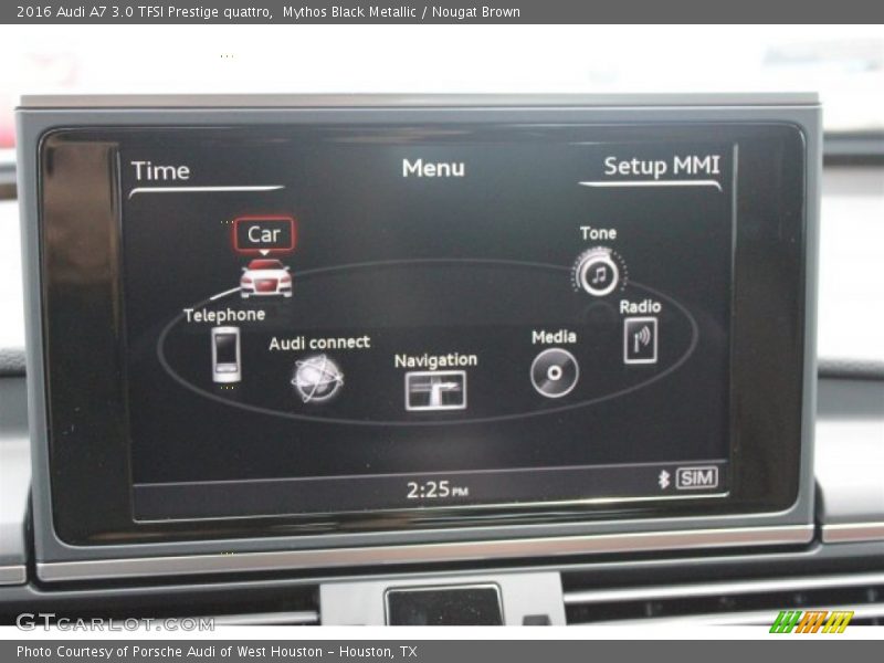 Mythos Black Metallic / Nougat Brown 2016 Audi A7 3.0 TFSI Prestige quattro