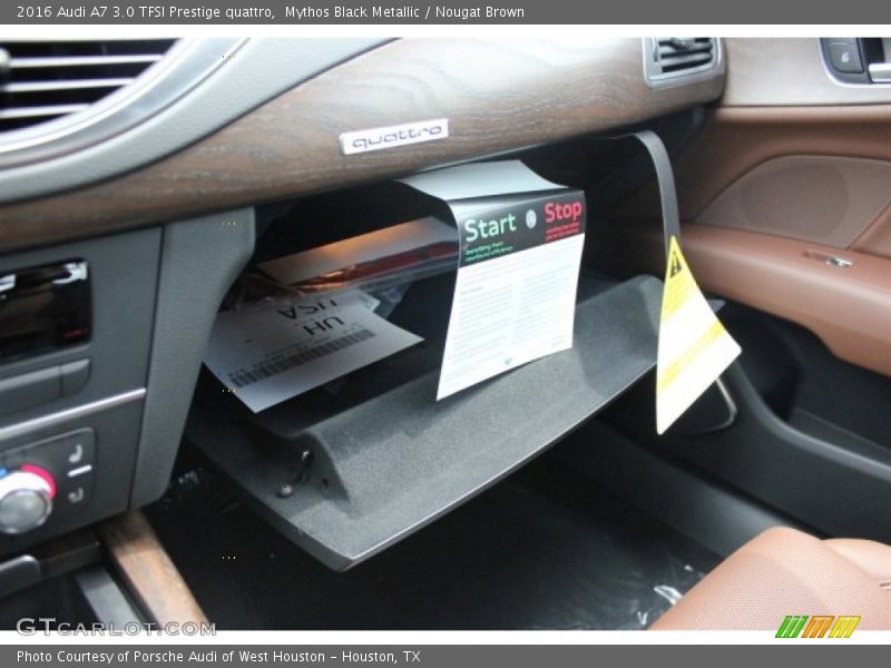 Mythos Black Metallic / Nougat Brown 2016 Audi A7 3.0 TFSI Prestige quattro
