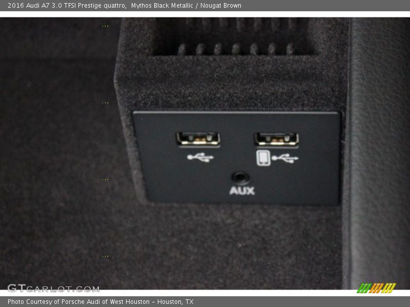 Mythos Black Metallic / Nougat Brown 2016 Audi A7 3.0 TFSI Prestige quattro