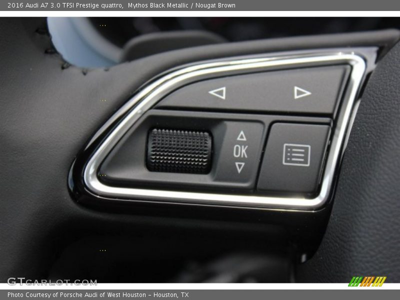 Mythos Black Metallic / Nougat Brown 2016 Audi A7 3.0 TFSI Prestige quattro