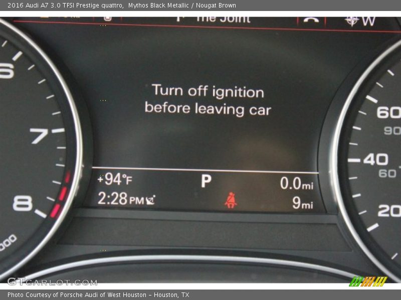 Mythos Black Metallic / Nougat Brown 2016 Audi A7 3.0 TFSI Prestige quattro