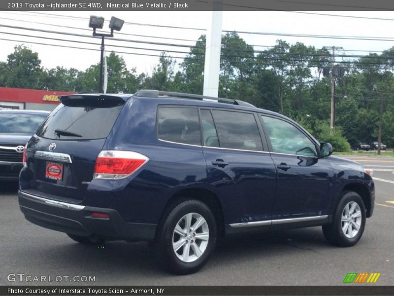 Nautical Blue Metallic / Black 2013 Toyota Highlander SE 4WD