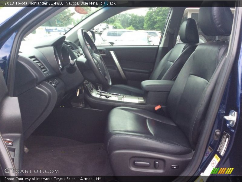 Nautical Blue Metallic / Black 2013 Toyota Highlander SE 4WD