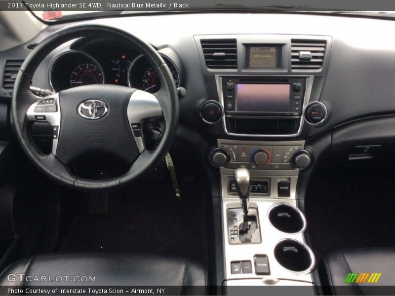 Nautical Blue Metallic / Black 2013 Toyota Highlander SE 4WD