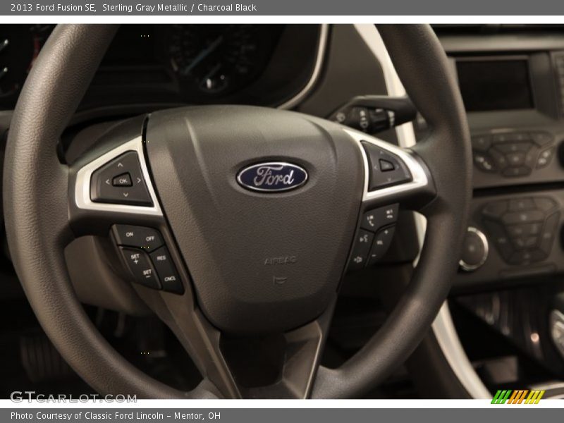 Sterling Gray Metallic / Charcoal Black 2013 Ford Fusion SE