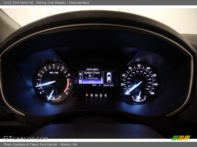 Sterling Gray Metallic / Charcoal Black 2013 Ford Fusion SE