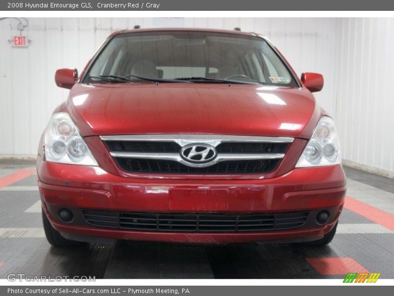 Cranberry Red / Gray 2008 Hyundai Entourage GLS