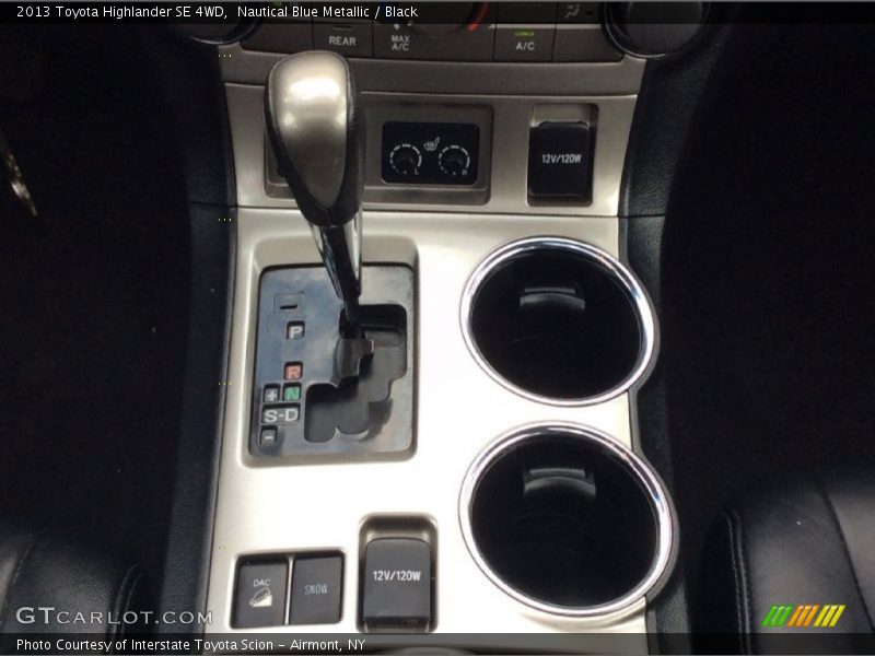 Nautical Blue Metallic / Black 2013 Toyota Highlander SE 4WD