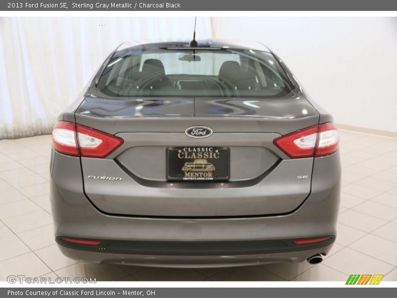 Sterling Gray Metallic / Charcoal Black 2013 Ford Fusion SE