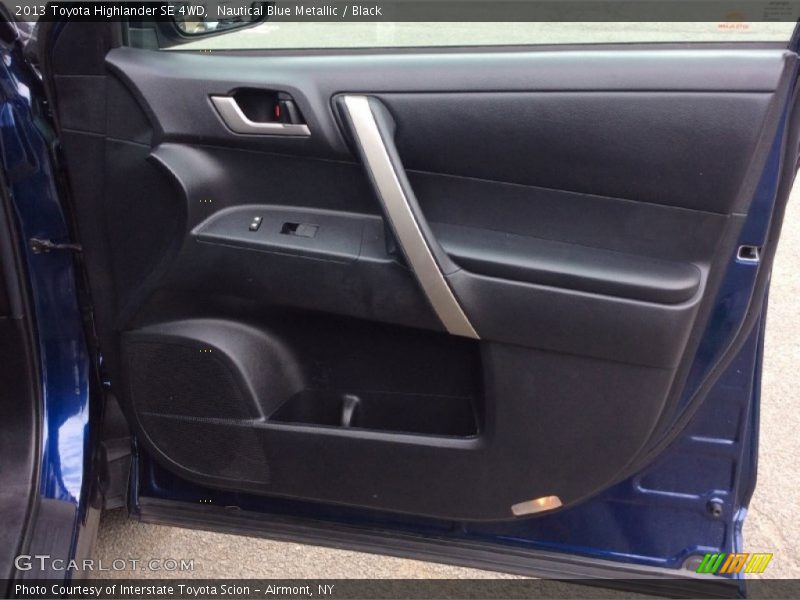 Nautical Blue Metallic / Black 2013 Toyota Highlander SE 4WD