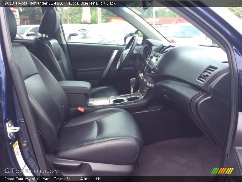 Nautical Blue Metallic / Black 2013 Toyota Highlander SE 4WD