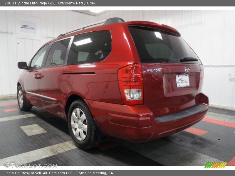 Cranberry Red / Gray 2008 Hyundai Entourage GLS